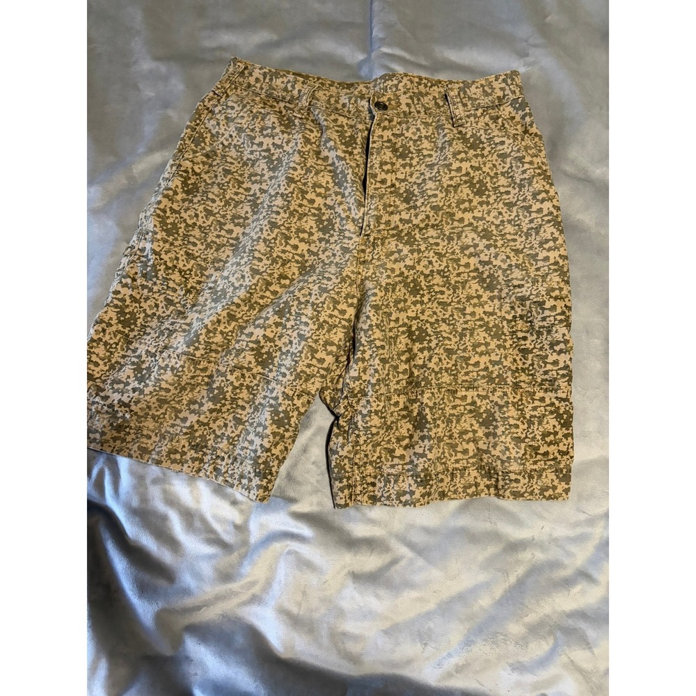 Levis Mens Digital Camo Cargo Shorts Tan Olive Green W36 36610-0163